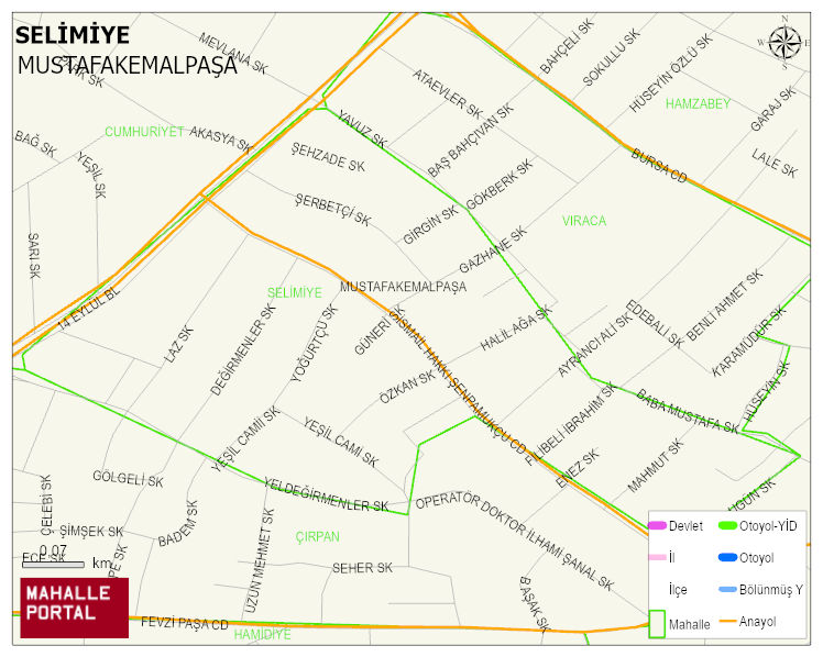 SELİMİYE Mahallesi Haritası | İnteraktif Köy ve Mahalle Sınırları