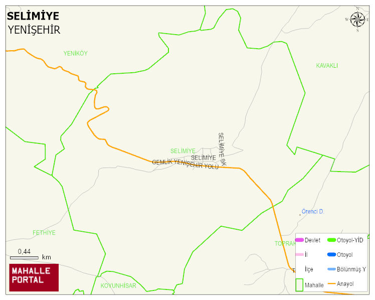 SELİMİYE Mahallesi Haritası | Detaylı Köy ve Mahalle Görünümü