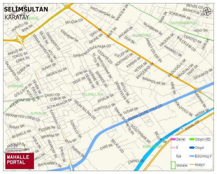 ORHANGAZİ Mahallesi Haritası | Detaylı Köy ve Mahalle Görünümü