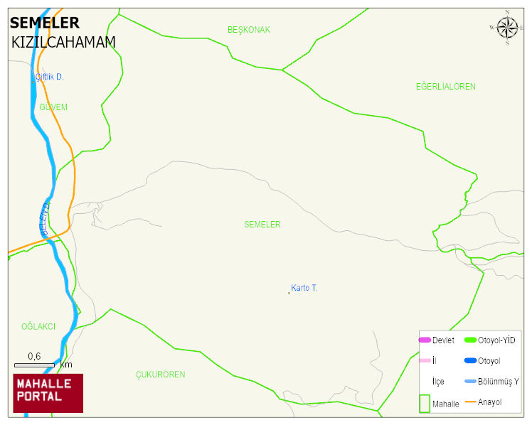 SEMELER Mahallesi Haritası | Mahalle Sokak Haritası