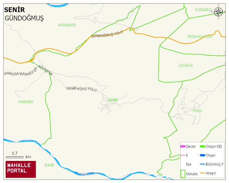 SENİR Mahallesi Haritası | Güncel Mahalle ve Köy Haritası