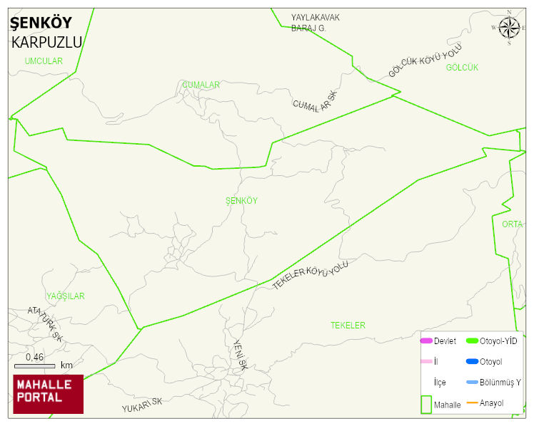 ŞENKÖY Mahallesi Haritası | Mahalle ve Köy Sınırı