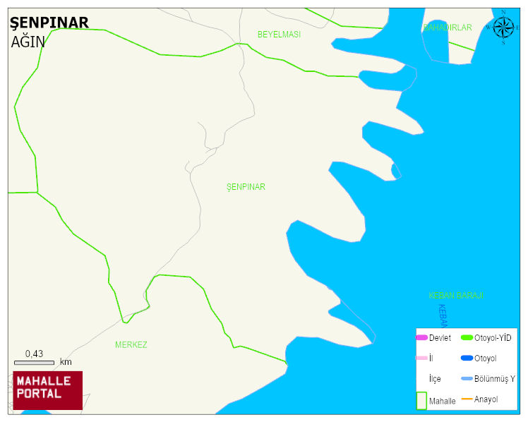 ŞENPINAR Mahallesi Haritası | İnteraktif Köy ve Mahalle Sınırları