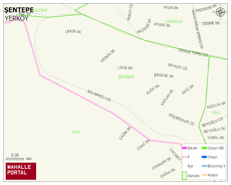 ŞENTEPE Mahallesi Haritası | Detaylı Köy ve Mahalle Görünümü