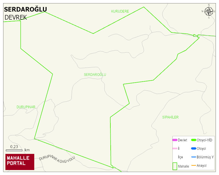 SERDAROĞLU Köyü Haritası | Mahalle Sokak Haritası