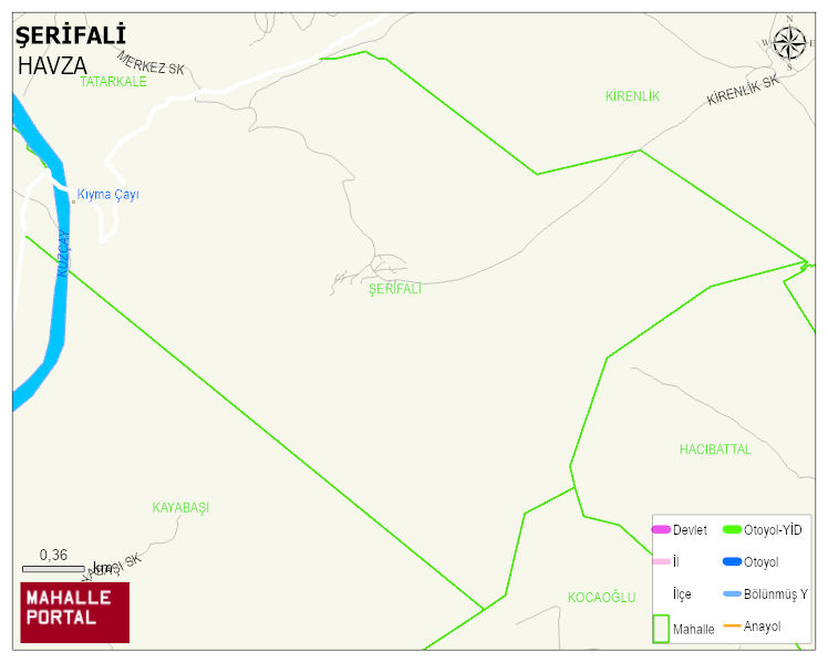 ŞERİFALİ Mahallesi Haritası | Coğrafi Yapı ve Detaylı Haritası