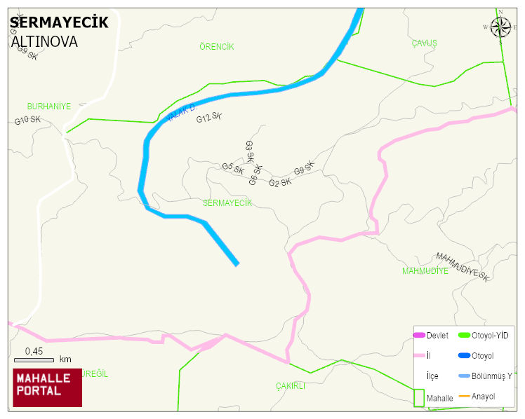 SERMAYECİK Köyü Haritası | İnteraktif Köy ve Mahalle Sınırları