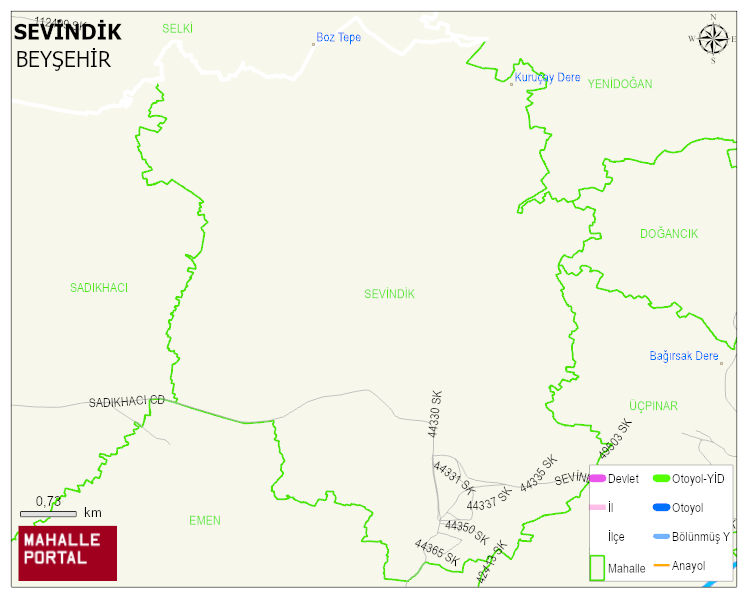 SEVİNDİK Mahallesi Haritası | Uydu Görüntüsü ve Harita Detayları