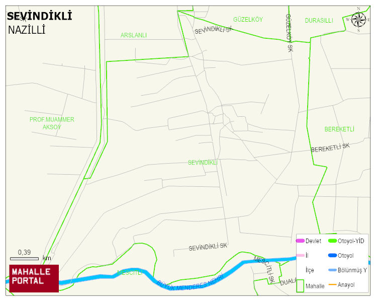 SEVİNDİKLİ Mahallesi Haritası | Mahalle Sokak Haritası
