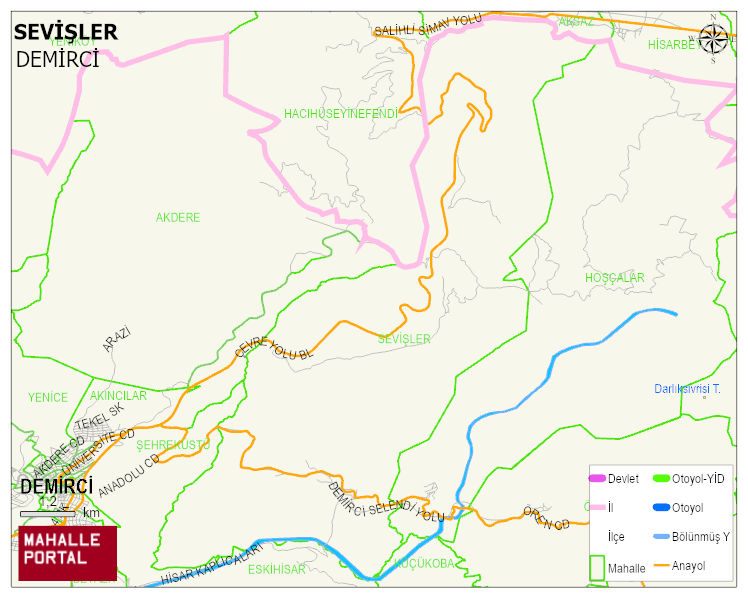 SEVİŞLER Mahallesi Haritası | Güncel Mahalle ve Köy Haritası