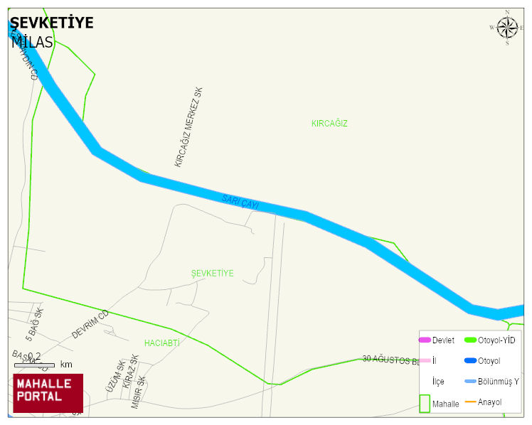 ŞEVKETİYE Mahallesi Haritası | Coğrafi Yapı ve Detaylı Haritası