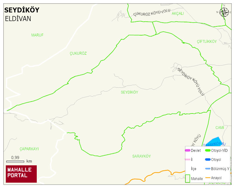 SEYDİKÖY Köyü Haritası | Mahalle ve Köy Sınırı