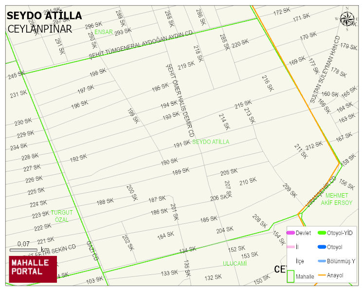 SEYDO ATİLLA Mahallesi Haritası | Mahalle Sokak Haritası