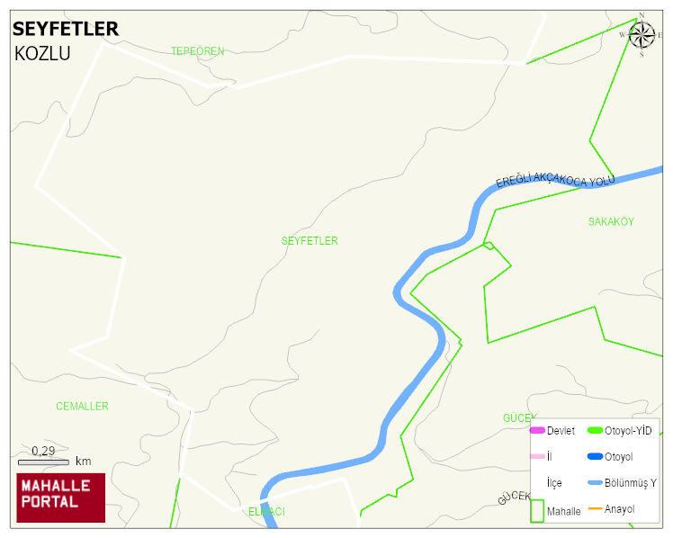SEYFETLER Köyü Haritası | Coğrafi Yapı ve Detaylı Haritası