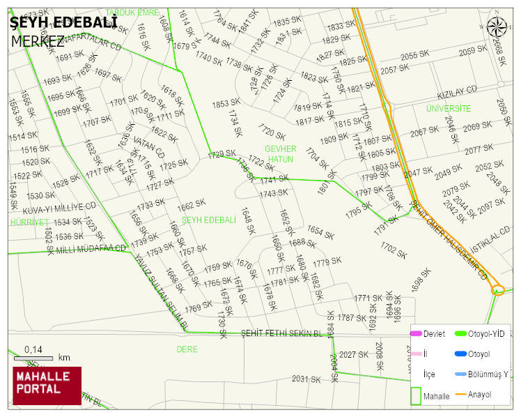 ŞEYH EDEBALİ Mahallesi Haritası | Uydu Görüntüsü ve Harita Detayları