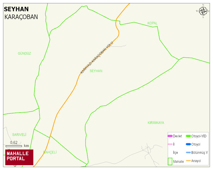 SEYHAN Mahallesi Haritası | Yükselti ve Doğa Özellikleri