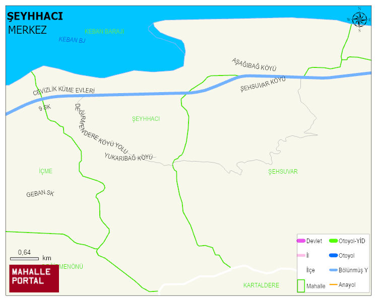 ŞEYHHACI Köyü Haritası | İnteraktif Köy ve Mahalle Sınırları