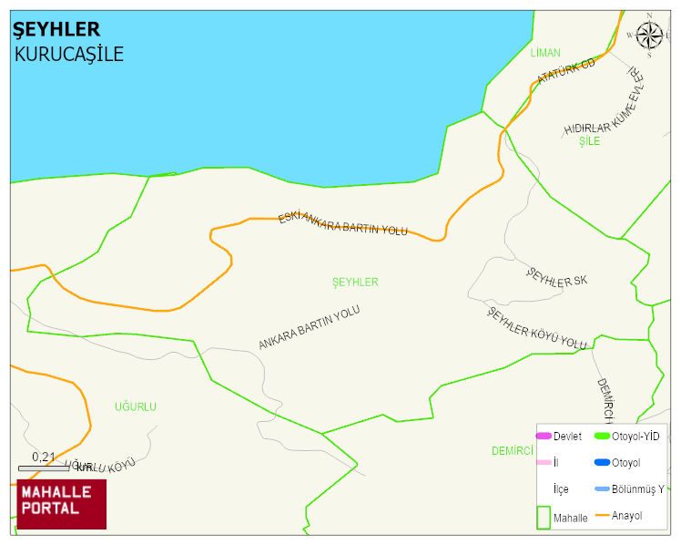 ŞEYHLER Köyü Haritası | Uydu Görüntüsü ve Harita Detayları