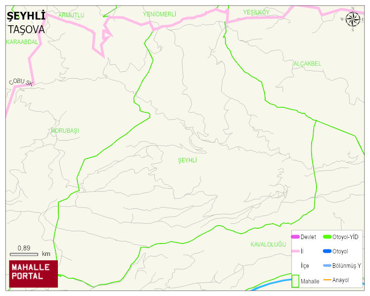 ŞEYHLİ Köyü Haritası | Mahalle Sokak Haritası