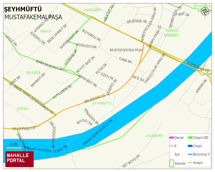 ŞEYHMÜFTÜ Mahallesi Haritası | Uydu Görüntüsü ve Harita Detayları