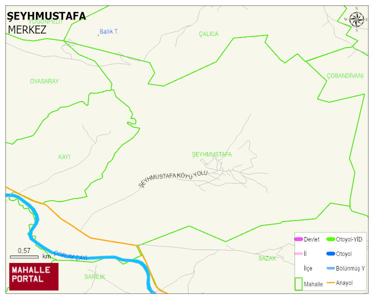 ŞEYHMUSTAFA Köyü Haritası | Sayısal Bölge Görünümü