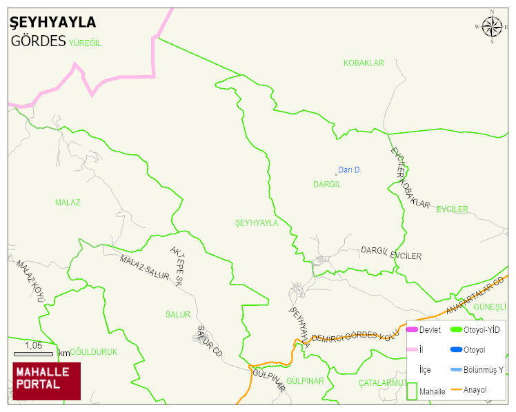 ŞEYHYAYLA Mahallesi Haritası | Sayısal Bölge Görünümü