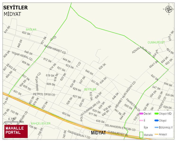 SEYİTLER Mahallesi Haritası | Mahalle Sokak Haritası