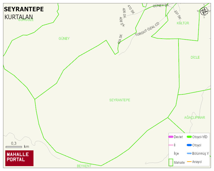 SEYRANTEPE Mahallesi Haritası | İnteraktif Köy ve Mahalle Sınırları
