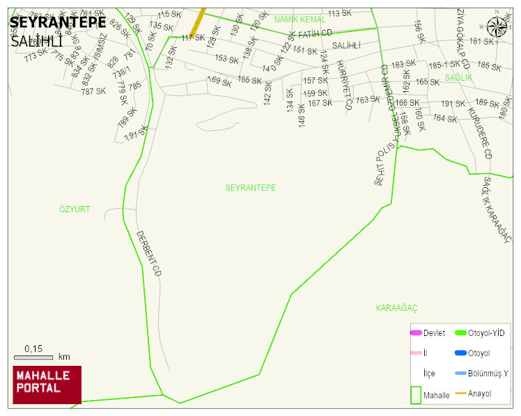 SEYRANTEPE Mahallesi Haritası | Yükselti ve Doğa Özellikleri