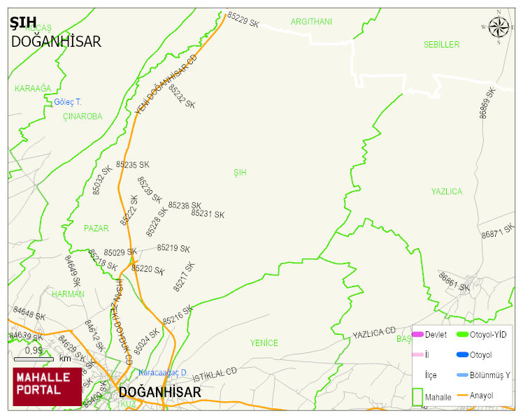 ŞIH Mahallesi Haritası | Coğrafi Yapı ve Detaylı Haritası