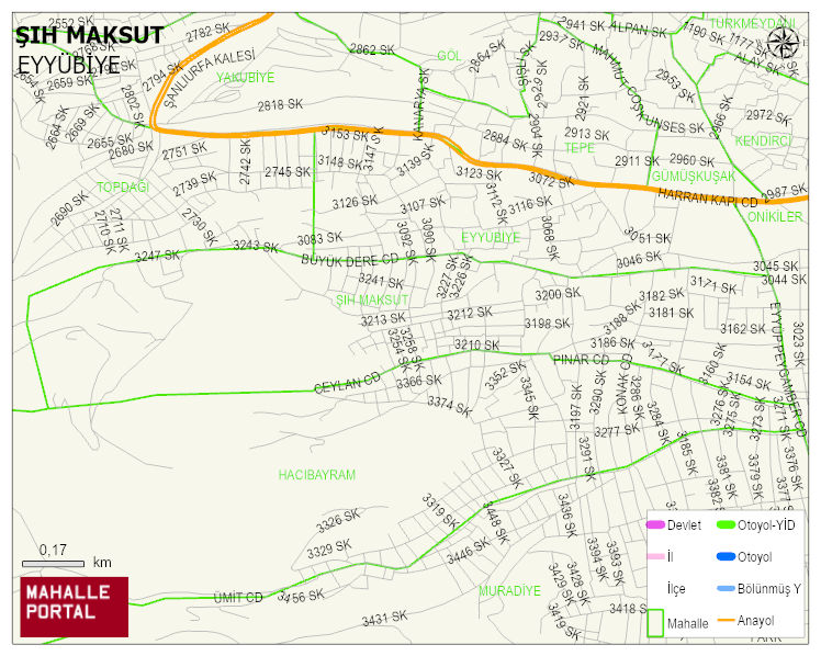ŞIH MAKSUT Mahallesi Haritası | İnteraktif Köy ve Mahalle Sınırları