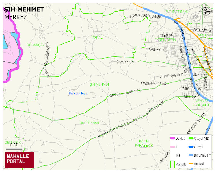 ŞIH MEHMET Mahallesi Haritası | Mahalle Sokak Haritası