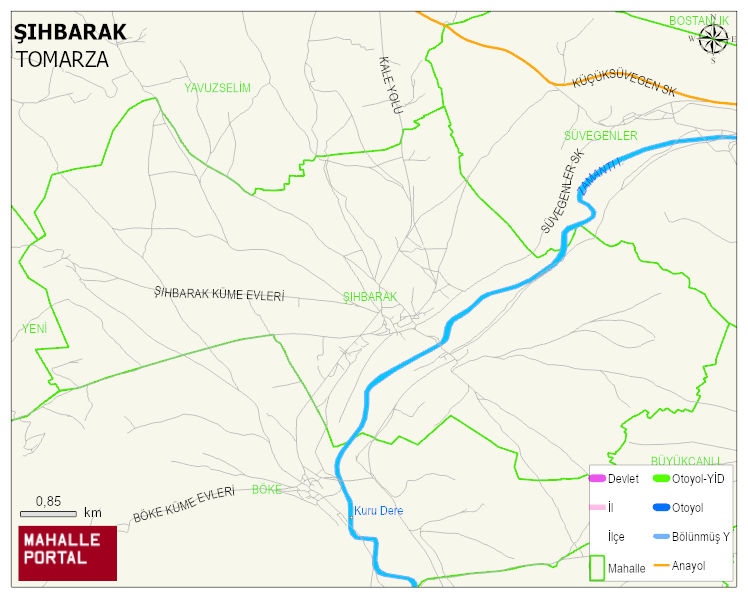 ŞIHBARAK Mahallesi Haritası | Güncel Mahalle ve Köy Haritası