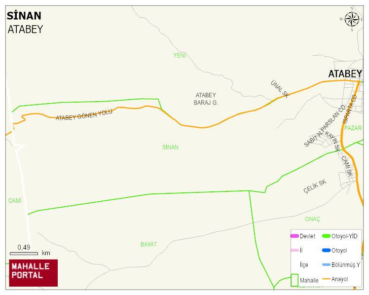 SİNAN Mahallesi Haritası | Güncel Mahalle ve Köy Haritası