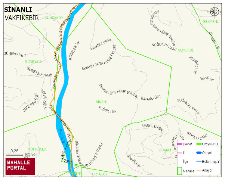 SİNANLI Mahallesi Haritası | Güncel Mahalle ve Köy Haritası