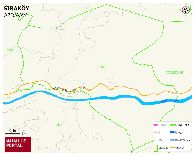 SIRAKÖY Köyü Haritası | Mahalle Sokak Haritası