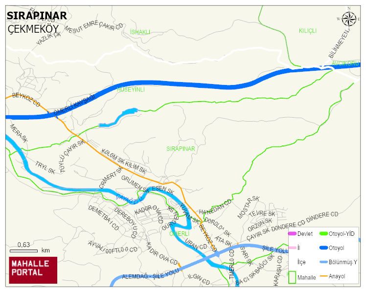 SIRAPINAR Mahallesi Haritası | Uydu Görüntüsü ve Harita Detayları