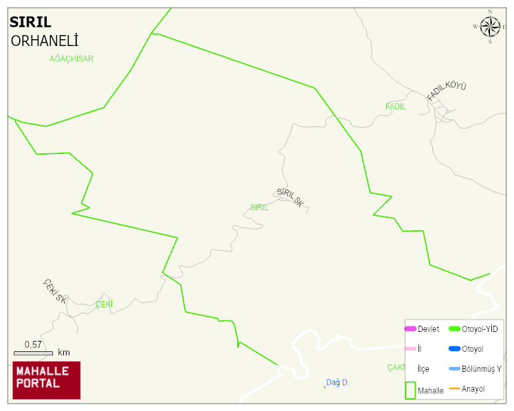 SIRIL Mahallesi Haritası | Mahalle ve Köy Sınırı