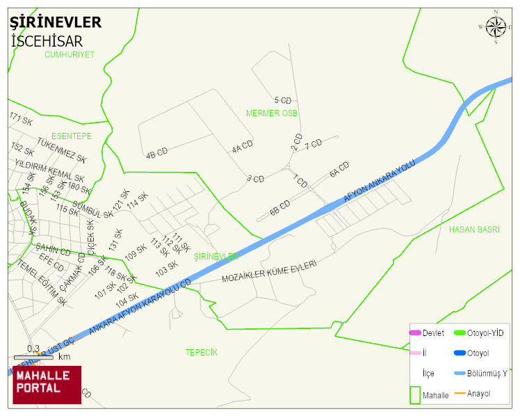 ŞİRİNEVLER Mahallesi Haritası | İnteraktif Köy ve Mahalle Sınırları