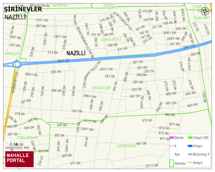 ŞİRİNEVLER Mahallesi Haritası | Güncel Mahalle ve Köy Haritası