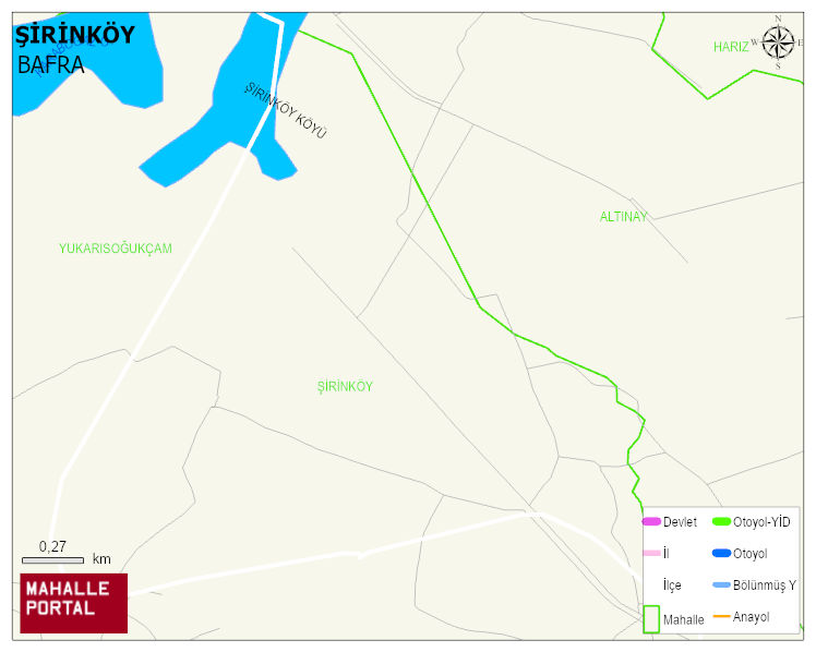 ŞİRİNKÖY Mahallesi Haritası | Coğrafi Yapı ve Detaylı Haritası