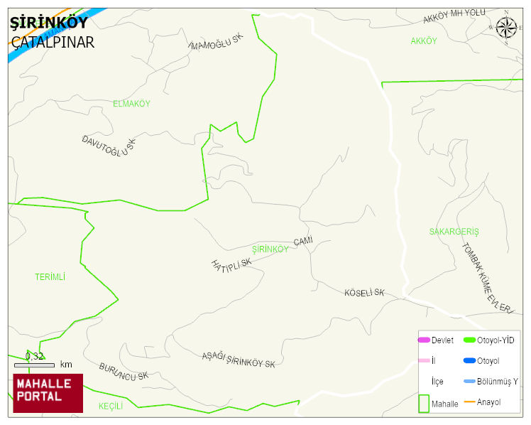 ŞİRİNKÖY Mahallesi Haritası | Mahalle Sokak Haritası