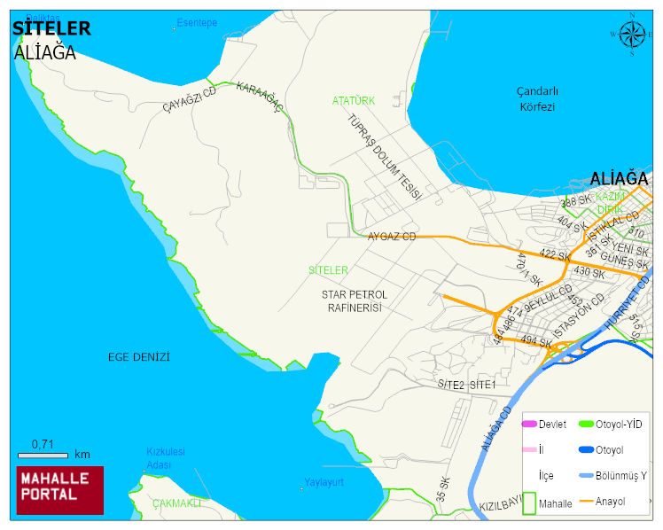 SİTELER Mahallesi Haritası | Coğrafi Yapı ve Detaylı Haritası