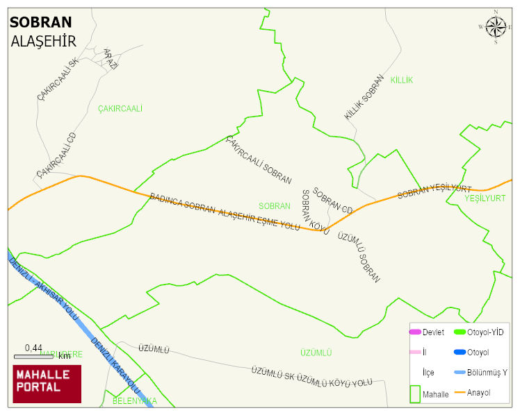 SOBRAN Mahallesi Haritası | Mahalle ve Köy Sınırı