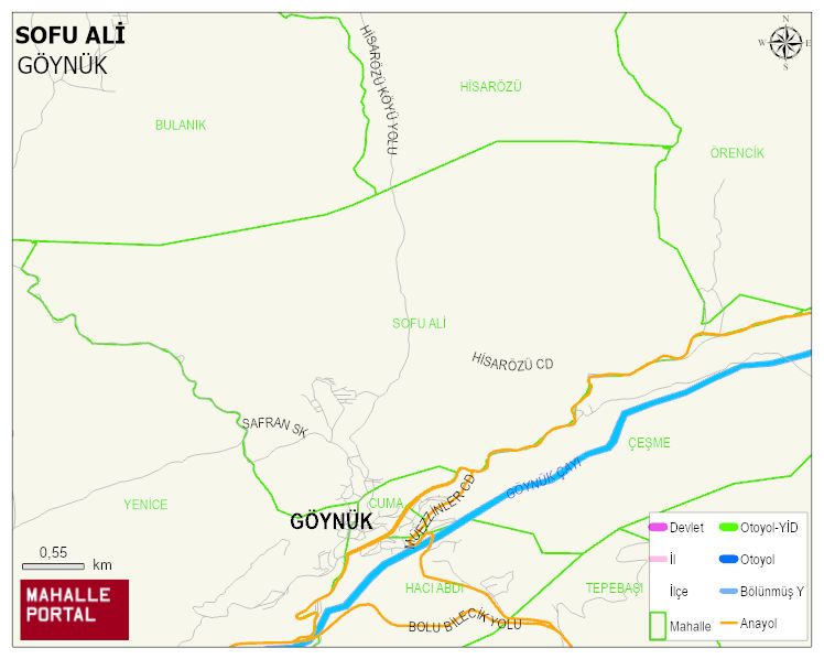 SOFU ALİ Mahallesi Haritası | Mahalle ve Köy Sınırı