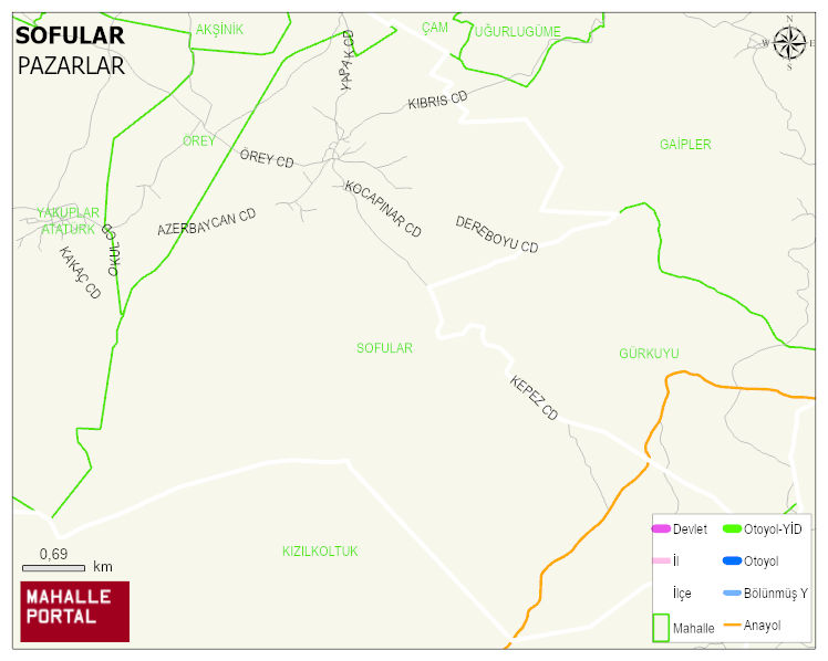 SOFULAR Köyü Haritası | Güncel Mahalle ve Köy Haritası