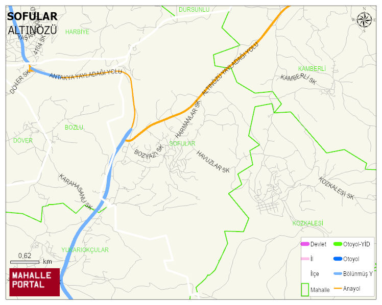 SOFULAR Mahallesi Haritası | Mahalle ve Köy Sınırı