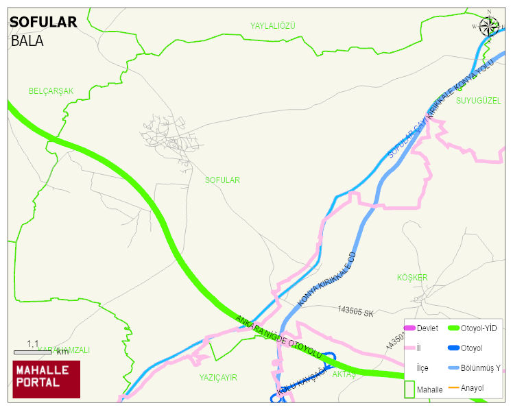 SOFULAR Mahallesi Haritası | İnteraktif Köy ve Mahalle Sınırları