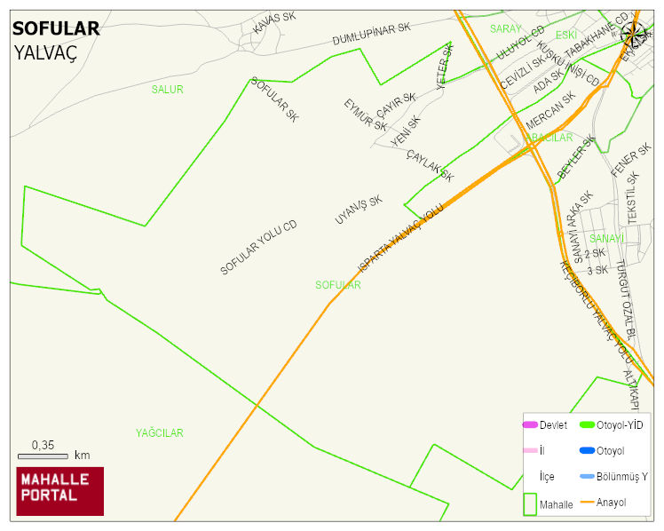 SOFULAR Mahallesi Haritası | Sayısal Bölge Görünümü
