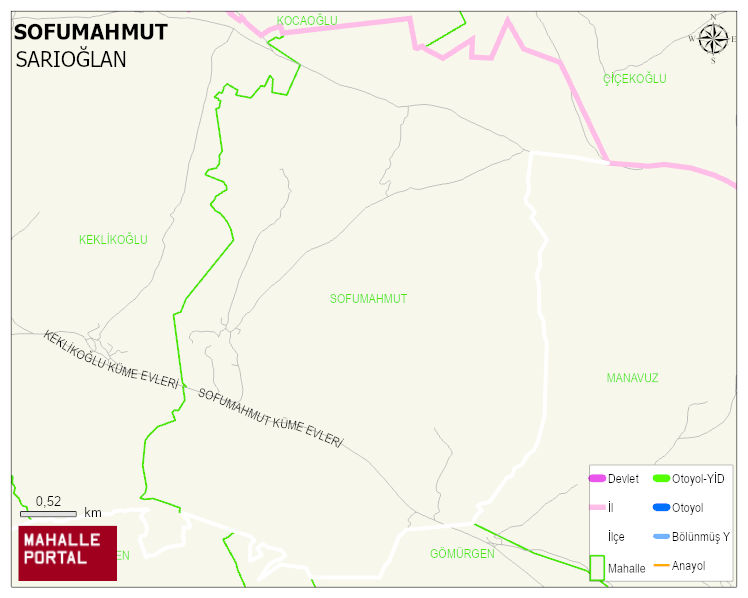 SOFUMAHMUT Mahallesi Haritası | Güncel Mahalle ve Köy Haritası